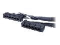 APC Data Distribution Kabel CAT6 UTP CMR 6xRJ-45 schwarz 23ft 7m 