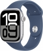 Apple Watch Series 10 GPS + Cellular 46mm Aluminium silber mit Sportarmband M/L Denim