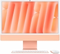 Apple iMac 2024 24.0 Standardglas M4 10-Core CPU 10-Core GPU 16GB RAM 256GB SSD Magic Keyboard mit TouchID - Z1EV orange