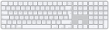 Apple Magic Keyboard 2024 mit Touch ID und Ziffernblock für Mac USB-C DE weiß-silber