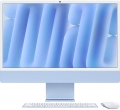 Apple iMac 2024 24.0 Standardglas M4 8-Core CPU 8-Core GPU 24GB RAM 1TB SSD Mouse + Keyboard mit Touch-ID und Ziffernblock – BTO MWUF3D/A blau