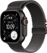Apple Watch Ultra 3 GPS + Cellular 49mm Black Titanium mit Milainaise-Armband large schwarz