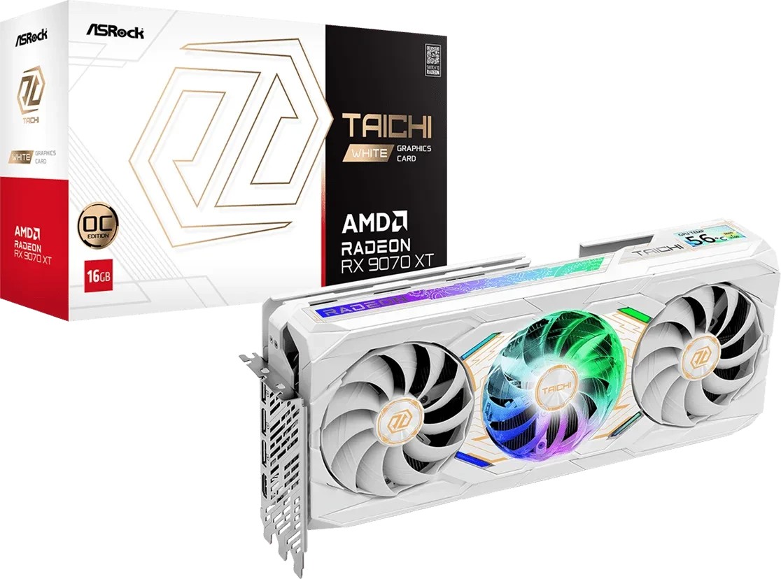 electronis.de :: Asrock Radeon RX 9070 XT Taichi White 16GB OC RX9070XT ...