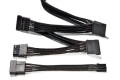 be quiet Sleeved Power Cable-CM-30750 3x SATA + 1x HDD/FDD 700mm - BC050
