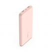 Belkin BoostCharge 3-Port Power Bank 10K  USB-A USB-C Cable - BPB011BTRG rosegold