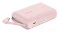 Belkin BoostCharge 10K 20W mit integriertem Kabel - BPB021HQPK pink