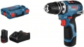 Bosch Professional GSR 12V-35 FC FlexiClick Akku-Bohrschrauber inkl. Koffer + 2 Akkus 3.0Ah 