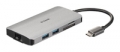 D-Link DUB-M810 - 8-in-1 USB-C Hub mit HDMI/Ethernet/Card Reader/Power Delivery 