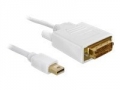 Delock Mini-Displayport auf DVI Kabel 2m weiß