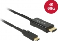 Delock Kabel USB-C auf HDMI 4K 60Hz 3m schwarz