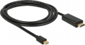 Delock Kabel Mini-DisplayPort-Stecker auf HDMI-Stecker 4K 2m - 83699 