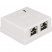 Delock Netzwerk Dose 2xRJ45 LSA werkzeugfrei Cat.6