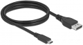Delock DisplayPort-Kabel USB-C Stecker auf DisplayPort Stecker 1m 