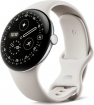 Google Pixel Watch 4 WiFi 45mm mit Sportarmband polished-silver/porcelain