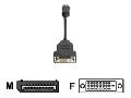 Hewlett Packard HP DisplayPort auf DVI-D Adapter