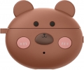 Huawei Freebuds 4i Case Lucky Bear Schutzhülle braun
