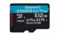Kingston Canvas Go! Plus R170/W90 microSDXC 512GB UHS-I U3 A2 Class 10 - SDCG3/512GBSP 