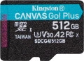 Kingston Canvas Go! Plus Gen4 R200 W160 512GB UHS-I U3 A2 Class 10 - SDCG4/512GBSP 