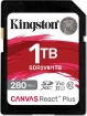Kingston Canvas React Plus V60 R280/W150 1TB UHS-II U3 Class 10 - SDR2V6/1TB 