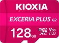 KIOXIA EXCERIA PLUS G2 microSDXC 128GB Kit UHS-I U3 A1 Class 10 - LMPL2M128GG2 