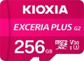 KIOXIA EXCERIA PLUS G2 microSDXC 256GB Kit UHS-I U3 A1 Class 10 - LMPL2M256GG2 