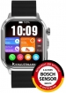 Knauermann PRO 4 ULTRA 2026 silber mit Silikonarmband schwarz