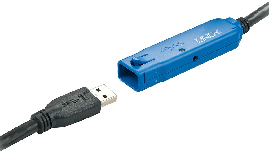 Lindy USB-A 3.0 aktives Verlängerungskabel 10m - 43157