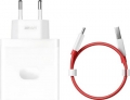 OnePlus 100W Schnellladegerät SUPERVOOC Type-A + USB-C Cable weiß