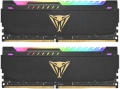 Patriot Viper Steel RGB 32GB UDIMM Kit 2x16GB DDR4-3200 CL18-22-22-42 - PVSR432G320C8K 