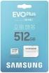 Samsung microSDXC R130 EVO plus 2021 512GB Kit UHS-I U3 A2 Class 10 - MB-MC512KA/EU 