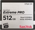 SanDisk Extreme PRO R525/W450 CFast 2.0 CompactFlash Card 512GB - SDCFSP-512G-G46D 