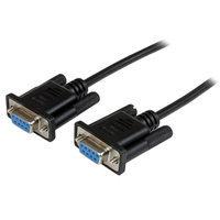 StarTech.com 2M BLACK DB9 NULL MODEM CABLE Image