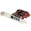 StarTech.com 3 PORT PCIE USB 3.0 CARD + GBE 