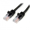 StarTech.com 0.5M BLACK CAT5E PATCH CABLE 