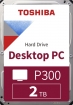 Toshiba P300 Desktop PC 2TB SATA 6Gb/s bulk - HDWD220UZSVA 