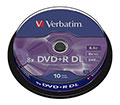 Verbatim DVD+R 8.5GB DL 8x 10er Spindel 