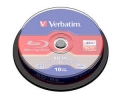 Verbatim BD-RE SL 2X 25GB 10PACK SPINDL 