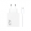 Xiaomi 67W Schnellladegerät Type-A + USB-C Cable Bulk weiss