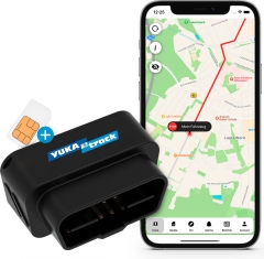 YUKAtrack AIO GPS OBD2 Car Tracker with SIM + Data Flat